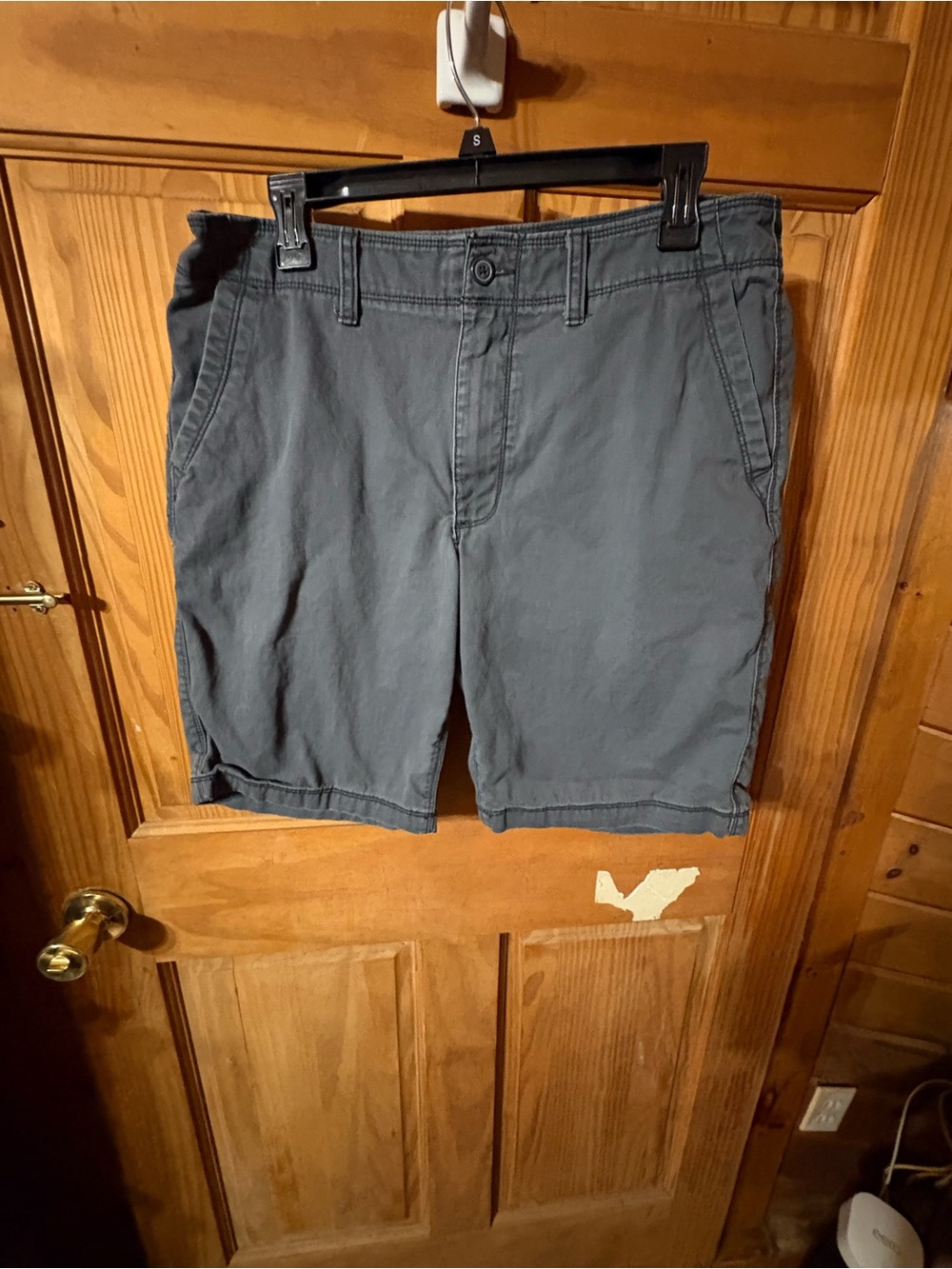 Old Navy Men's Slate Gray Flat-Front Shorts